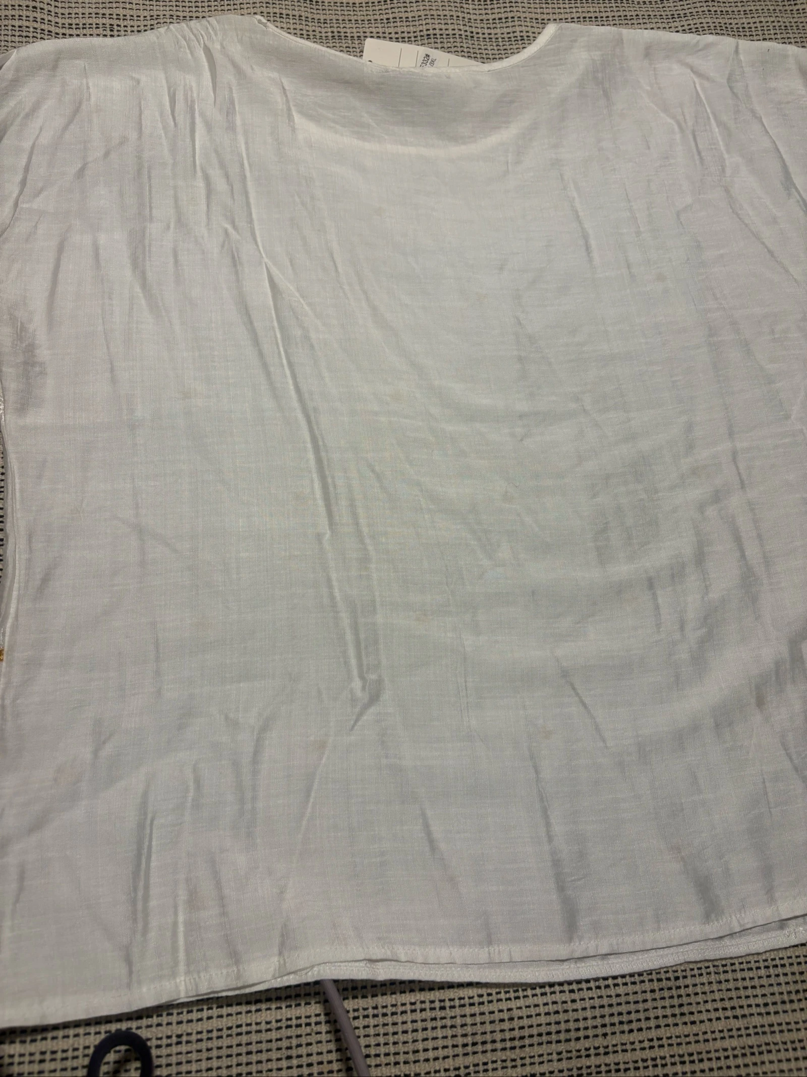 Oversized blouse met geborduurde margrieten, wit, maat xl 2xl 3xl, nieuw, Rio Yangtze, brodée marguerite – photo 9